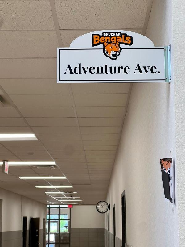 Custom made Hallway Signs with Brackets